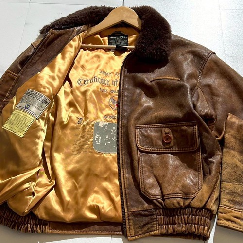 Avirex veste cuir blouson - veste,