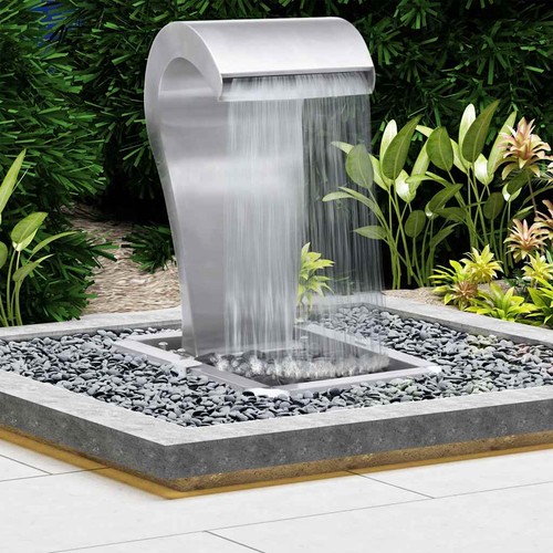 Cascade jardin acier - jardin,