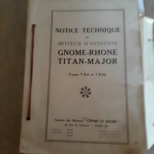 Notice technique moteur - technique, du