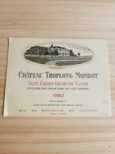 étiquette vin chateau