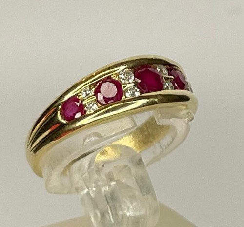 Bague jaune rubis - or,