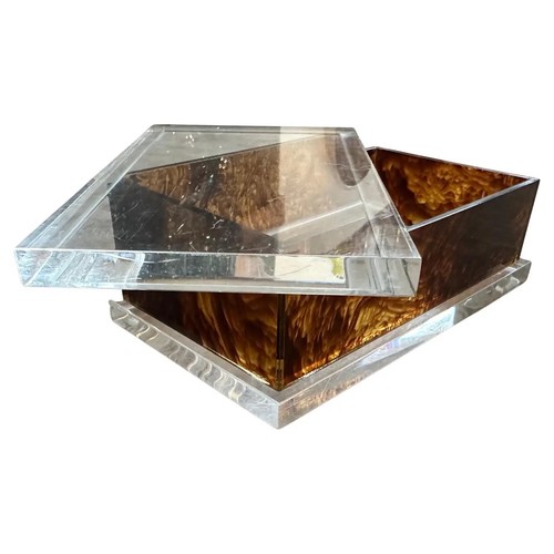 1970s clear and faux papillon - clear,