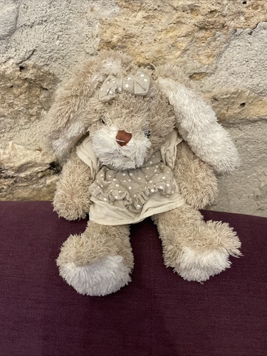 Peluche doudou lapin écru - doudou,