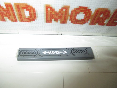 Lego tile decorated 1x6 - lego,