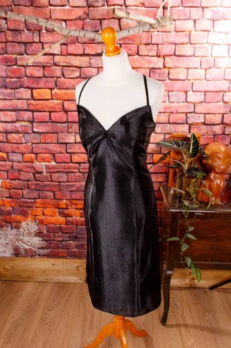 Robe soirée vintage noire - robe, de
