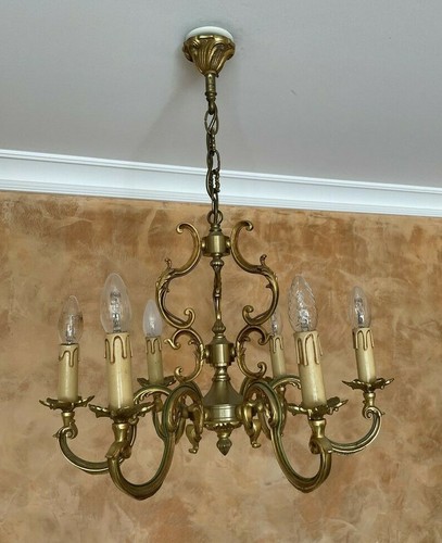 Lustre bronze doré - lustre, en