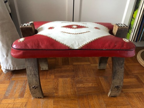 Petit banc marocain - , artisanal