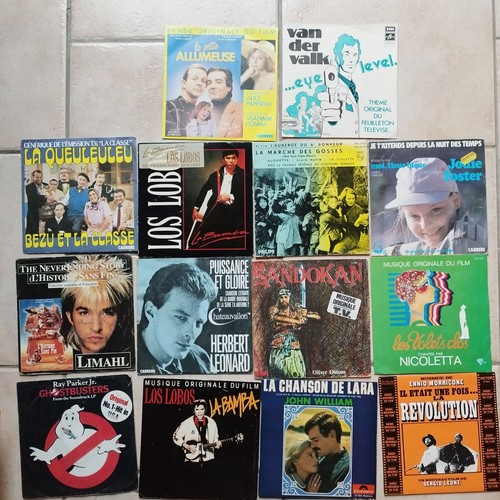 Lot 45 tours musiques - 45,