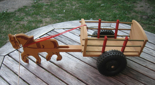 Jouet ancien tirer cheval - tirer, &