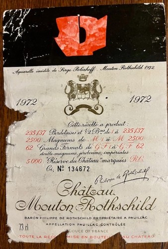 Etiquette château mouton - château,