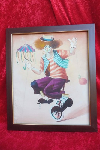 Beau tableau clown sur un - clown,