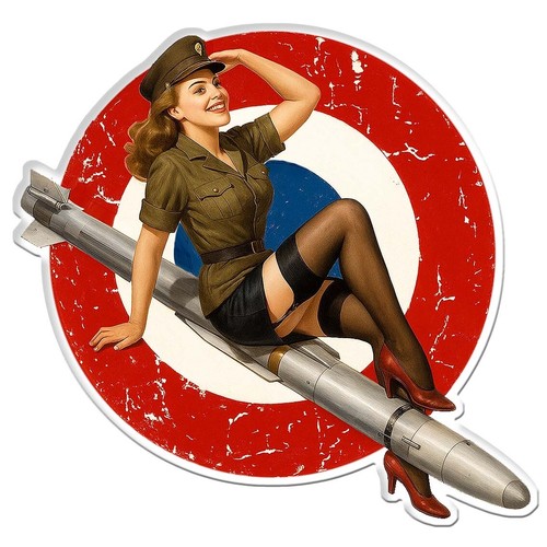 Sticker pinup bombe - sticker,