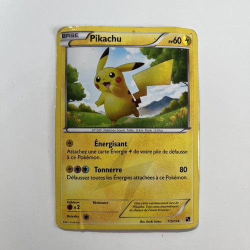 Pikachu 115 114 carte pokémon - pikachu,