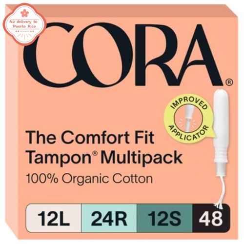 Cora organic tampons - tampons,, 48ct