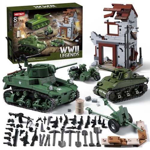 Ww2 army toys building set - ww2,