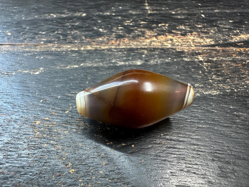 Perle olive agate brune - en,
