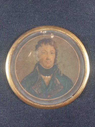 Portrait miniature ronde - portrait,