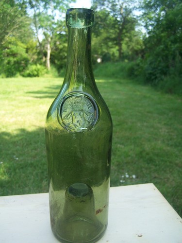 Bouteille ancienne verre - bouteille,