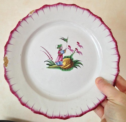 Assiette faience chinois aprey - faience,
