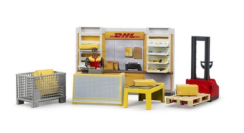 Bruder dhl depot - dhl, with