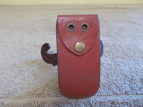 Vintage cowhide pouch - vintage, snap