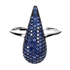 925 bague argent saphir - bague,
