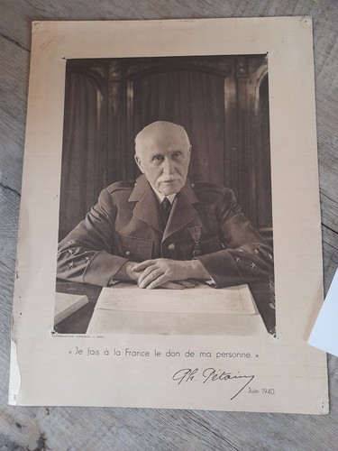 Portrait marechal petain vichy - petain,