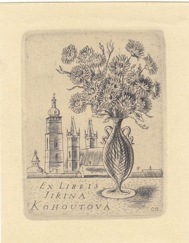 Exlibris pochoir cuivre - exlibris, cyril