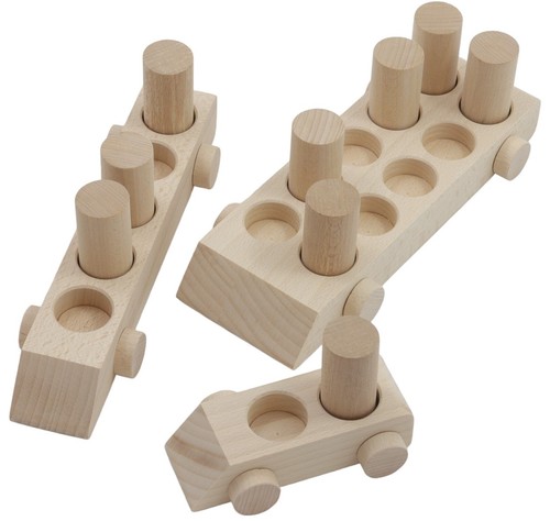 Set blocs bois naturel - , –