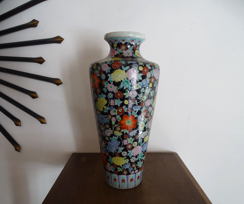 Vase mille fleurs porcelaine - vase,