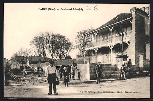 Cpa eauze boulevard - eauze,,