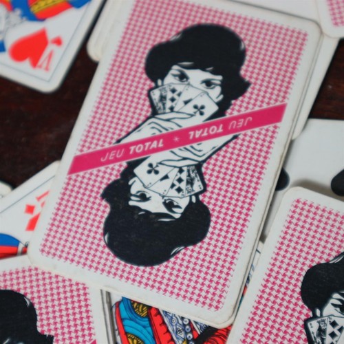 Ancien jeu cartes total - ancien, de