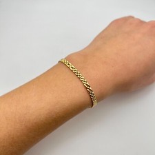 Bracelet en or jaune 18K 4 mm