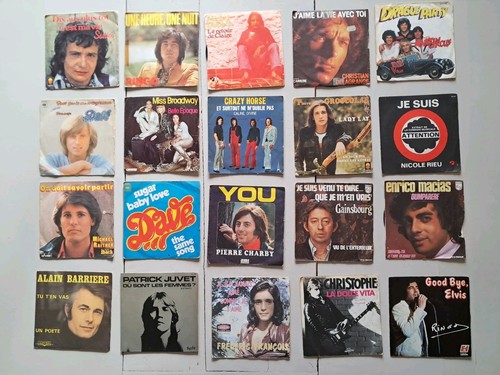 Lot vinyl e45 tours - 20,