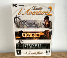 TOUTE L'AVENTURE 2 - JEU PC - Complet, compil 3 jeux : Keepsake, Agon, Scratches