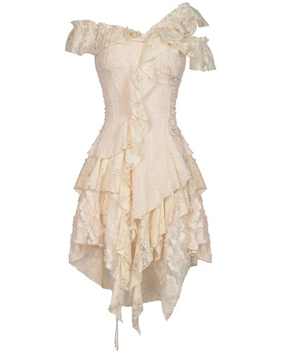 Robe mini asymétrique - asymétrique, en