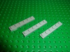 3x LEGO Oldgray plate 1x6 ref 3666 Set 10221/7190/10019/8857/4482/8880/5590/6199