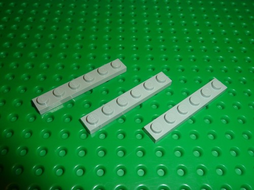 Lego oldgray plate 1x6 - oldgray,