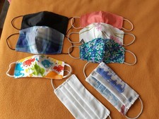 Lot masqués lavables neuf homme femme enfant