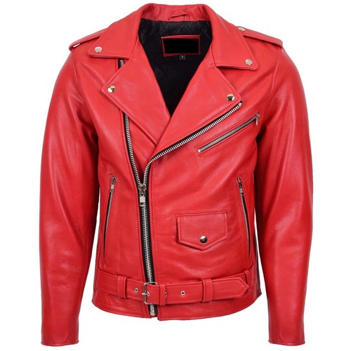 Blouson motard rouge pour - blouson,
