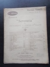 PARTITION   ANCIENNE PIANO - ENRICO TOSELLI - SERENATA Op 6