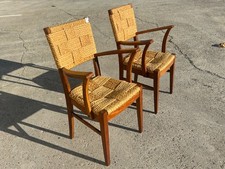 Fauteuils en Raphia Tressé de