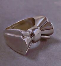 Argent massif Art déco bague