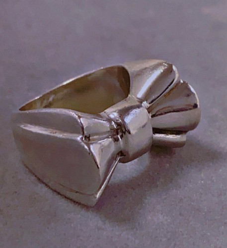 Argent massif art déco bague - argent,