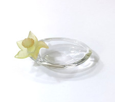 coupe / sculpture en cristal et pâte de verre signé DAUM FRANCE modèle JONQUILLE