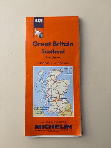 Ancienne carte michelin 401 - ancienne,