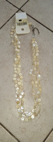 Collier coquillages beige - coquillages,