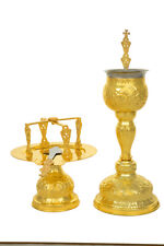 Ensemble calice grec orthodoxe