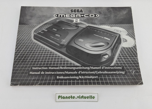 Notice console sega mega cd - console,