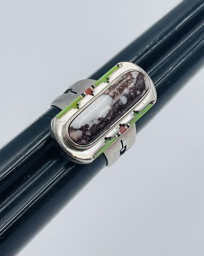 Bague vintage navajo argent - en,